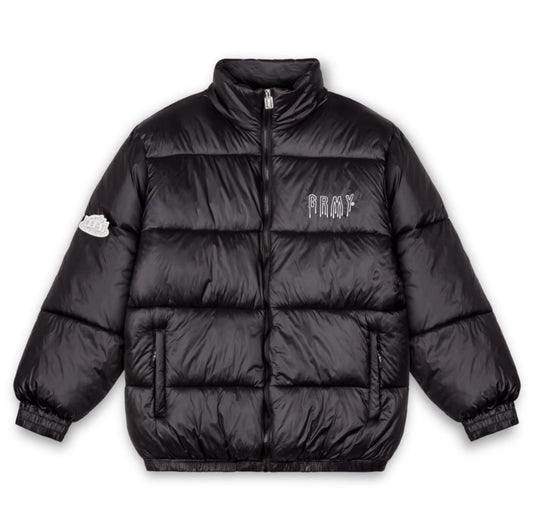 GRIMEY BACK AT YOU PUFFER JACKET - BLACK | FW23