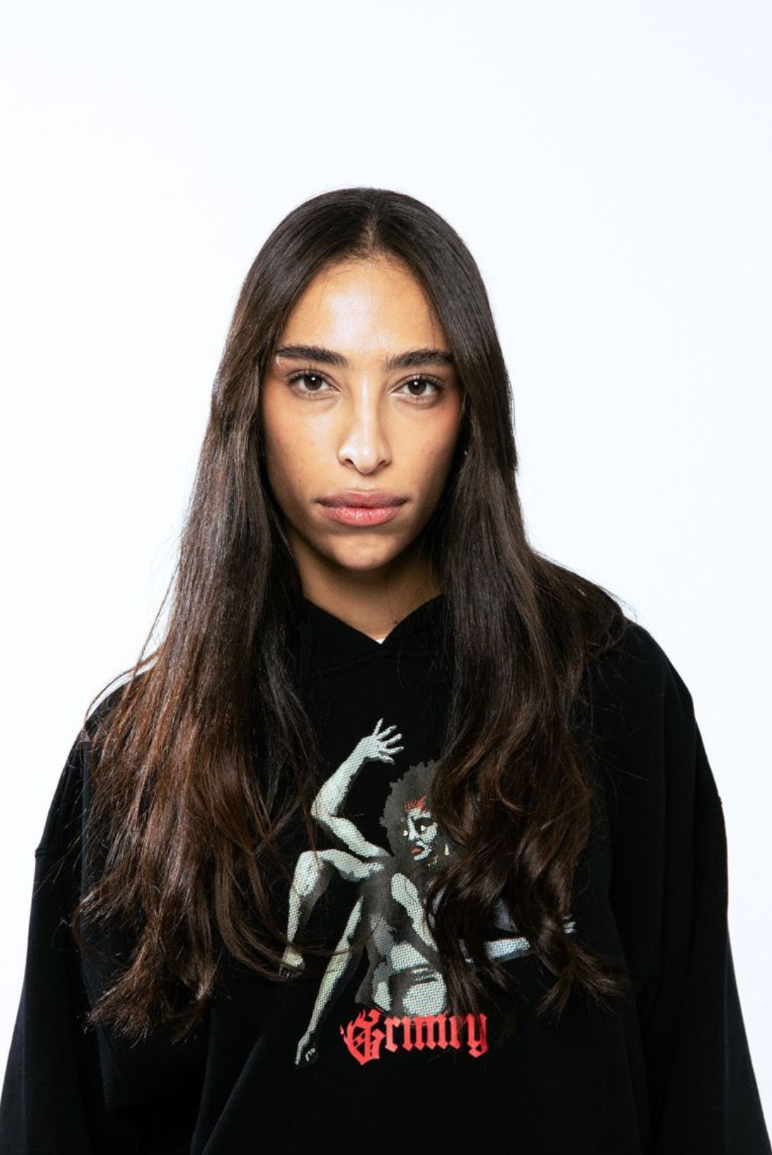 Sudadera Grimey Boxy Saoirse Divine Council Black