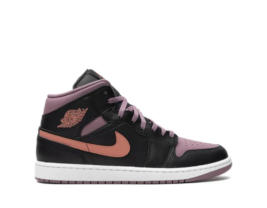 Jordan 1 mid orange-Sky J mauve