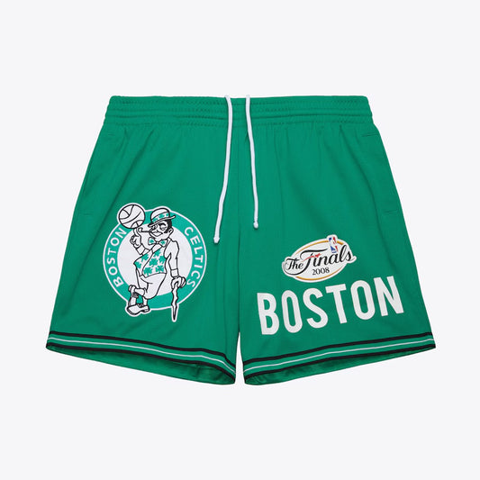 Men's Green Boston Celtics Team Origins Mesh Shorts