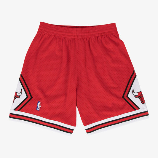 Men's Red Chicago Bulls Hardwood Classics Swingman Basketball Shorts