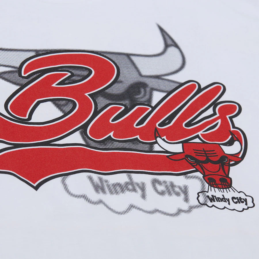 Men's White Chicago Bulls Oversweep T-Shirt