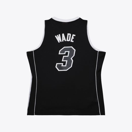 Men's Dwyane Wade Black Miami Heat 2011/12 Swingman Jersey