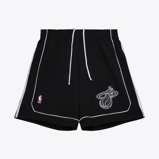 Men's Black Miami Heat 2011/12 Swingman Shorts