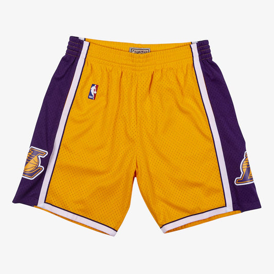 Men's Gold Los Angeles Lakers 2009/10 Hardwood Classics Swingman Basketball Shorts